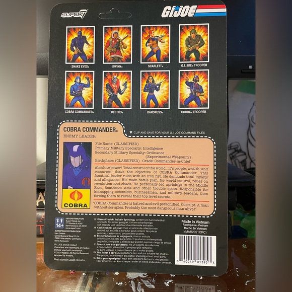 🪖 Cobra Commander GI Joe ARAH Super7 Reaction Figure Enemy Leader 2021 🪖 - Picture 3 of 4